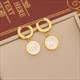 Roman Numerals Dial Pendant Necklace 36L Stainless Steel Zircon Clavicle Chain Jewelry