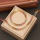 Colorful Thick Chain Necklace And Bracelet Set - Non-Fading Stainless Steel Jewelry