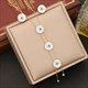 Round Eyes Tassel Long Pendant Necklace 36L Stainless Steel Non-Fading Chain Jewelry For Women