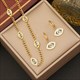 Vintage Eye Pendant Necklace Stainless Steel Choker
