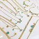 Multi Layer Chain Turquoise Eye Necklace Charm Stainless Steel