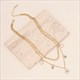 Multi Layer Chain Turquoise Eye Necklace Charm Stainless Steel