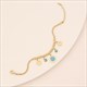 Multi Layer Chain Turquoise Eye Necklace Charm Stainless Steel
