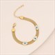 Multi Layer Chain Turquoise Eye Necklace Charm Stainless Steel