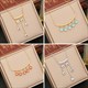 Round Eye Pendant Necklace Gold Silver Stainless Steel Tassel Collar Chain Jewelry