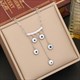 Round Eye Pendant Necklace Gold Silver Stainless Steel Tassel Collar Chain Jewelry