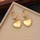 Heart Pendant Necklace For Women Fashion Ladies Star Long Tassels High Quality Body Jewelry Set 36L Stainless Steel