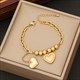 Heart Pendant Necklace For Women Fashion Ladies Star Long Tassels High Quality Body Jewelry Set 36L Stainless Steel