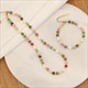 Stone Pearl Beaded Necklace Jewelry Stainless Steel New Fashion Handmade Colourful Natural Party Gift For Women Girls