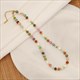 Stone Pearl Beaded Necklace Jewelry Stainless Steel New Fashion Handmade Colourful Natural Party Gift For Women Girls