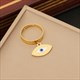 Blue Stone Eye Pendant Stainless Steel 2-Layer Clavicle Necklace