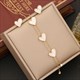 Butterfly Tassel Long Pendant Necklace 36L Stainless Steel Non-Fading Chain Jewelry