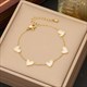 Butterfly Tassel Long Pendant Necklace 36L Stainless Steel Non-Fading Chain Jewelry