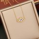 Multicolor Eye Pendant Necklace 36L Stainless Steel Chain