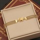 Gold Butterfly Tassel Long Pendant Necklace, Non-Fading Stainless Steel Jewelry