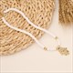 Soft Pottery Eye Pendant Necklace With Stainless Steel Collar Chain