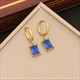 Blue Crystal Eye Necklace, Stainless Steel Two-Layer Waterproof Jewelry