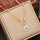 Water Drop Tassel Pendant Necklace Stainless Steel Clavicle Chain