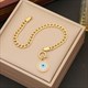 Water Drop Tassel Pendant Necklace Stainless Steel Clavicle Chain