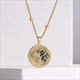 Leopard Head Pendant Necklace Gold Color Cubic Zirconia