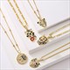 Leopard Head Pendant Necklace Gold Color Cubic Zirconia