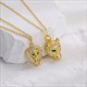 Leopard Charm Necklace Gold Lion Pendant Hip Hop Chain Jewelry For Women