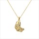 Leopard Charm Necklace Gold Lion Pendant Hip Hop Chain Jewelry For Women