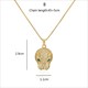 Leopard Charm Necklace Gold Lion Pendant Hip Hop Chain Jewelry For Women