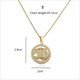 Leopard Charm Necklace Gold Lion Pendant Hip Hop Chain Jewelry For Women
