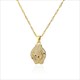 Leopard Charm Necklace Gold Lion Pendant Hip Hop Chain Jewelry For Women