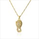 Leopard Charm Necklace Gold Lion Pendant Hip Hop Chain Jewelry For Women