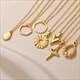 Pendant Necklace Cute Sun Round Necklaces Gold Color Stainless Steel Chain Jewelry Fashion Gift New Free Shipping For Women8K