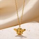 Pendant Necklace Cute Sun Round Necklaces Gold Color Stainless Steel Chain Jewelry Fashion Gift New Free Shipping For Women8K