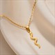 Pendant Necklace Cute Sun Round Necklaces Gold Color Stainless Steel Chain Jewelry Fashion Gift New Free Shipping For Women8K