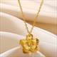 Pendant Necklace Cute Sun Round Necklaces Gold Color Stainless Steel Chain Jewelry Fashion Gift New Free Shipping For Women8K
