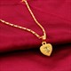 Hoyon Coating Pure Dubai 24K Lovers Necklace Chain Necklace Designer Heart Pendant Jewelry Free Ship Gold Wedding For Women Gift