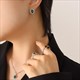 Vintage Fashion Pendant Necklace And Earring Set With Stainless Steel Chain