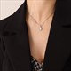 Vintage Fashion Pendant Necklace And Earring Set With Stainless Steel Chain