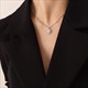 Vintage Fashion Pendant Necklace And Earring Set With Stainless Steel Chain