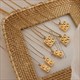 Geometric Minimalist Building Block Shape Pendant Necklace