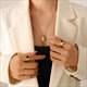 Geometric Minimalist Building Block Shape Pendant Necklace