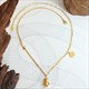 Bear Pendant Stainless Steel Sweater Chain Necklace