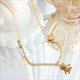 Bear Pendant Stainless Steel Sweater Chain Necklace