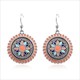 Bohemian Rainbow Flower Earrings Multi-Color Ethnic Fashion
