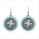 Bohemian Rainbow Flower Earrings Multi-Color Ethnic Fashion