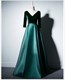 Long Sleeves Evening Dress Prom Party Dresses V Neck Long Formal Evening Gowns
