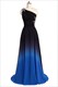 One Shoulder Bridesmaid Dresses Pleat Beading Elegant Wedding Party Evening Formal Prom A Line Gradual Chiffon Lace Up Back