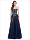Peacock Embroidered Chiffon Long Evening Dress For Formal Party