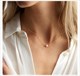 Goldene mehrschichtige Kette Choker mit Imitat Perlen Akzenten