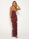 Suspender Dress Women Fashion Vneck Slim Long Skirt Club Robe Jy2359Sk Print Women'S Beach Party Summer Sleeveless